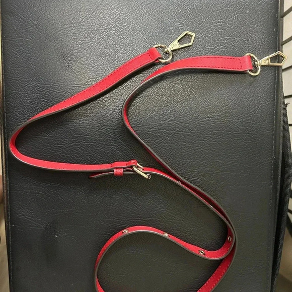 Rebecca Minkoff Amorous Red Leather Double Handle Satchel Bag w/Crossbody strap - Picture 5 of 16